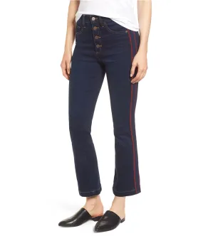 1.State Womens Ribbon Stripe Flared Jeans