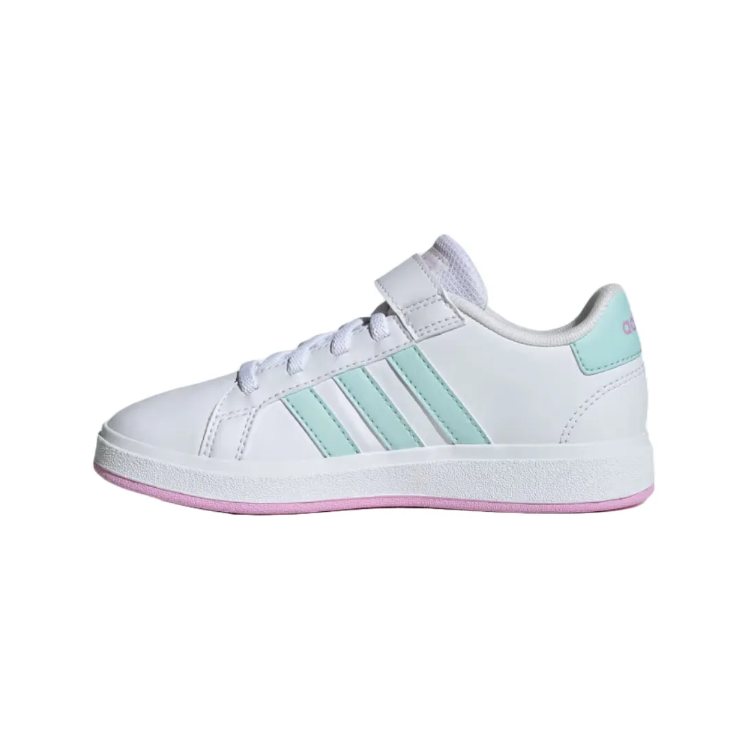 adidas Unisex Kid’s Grand Court 2.0  Elastic Lace  Shoes