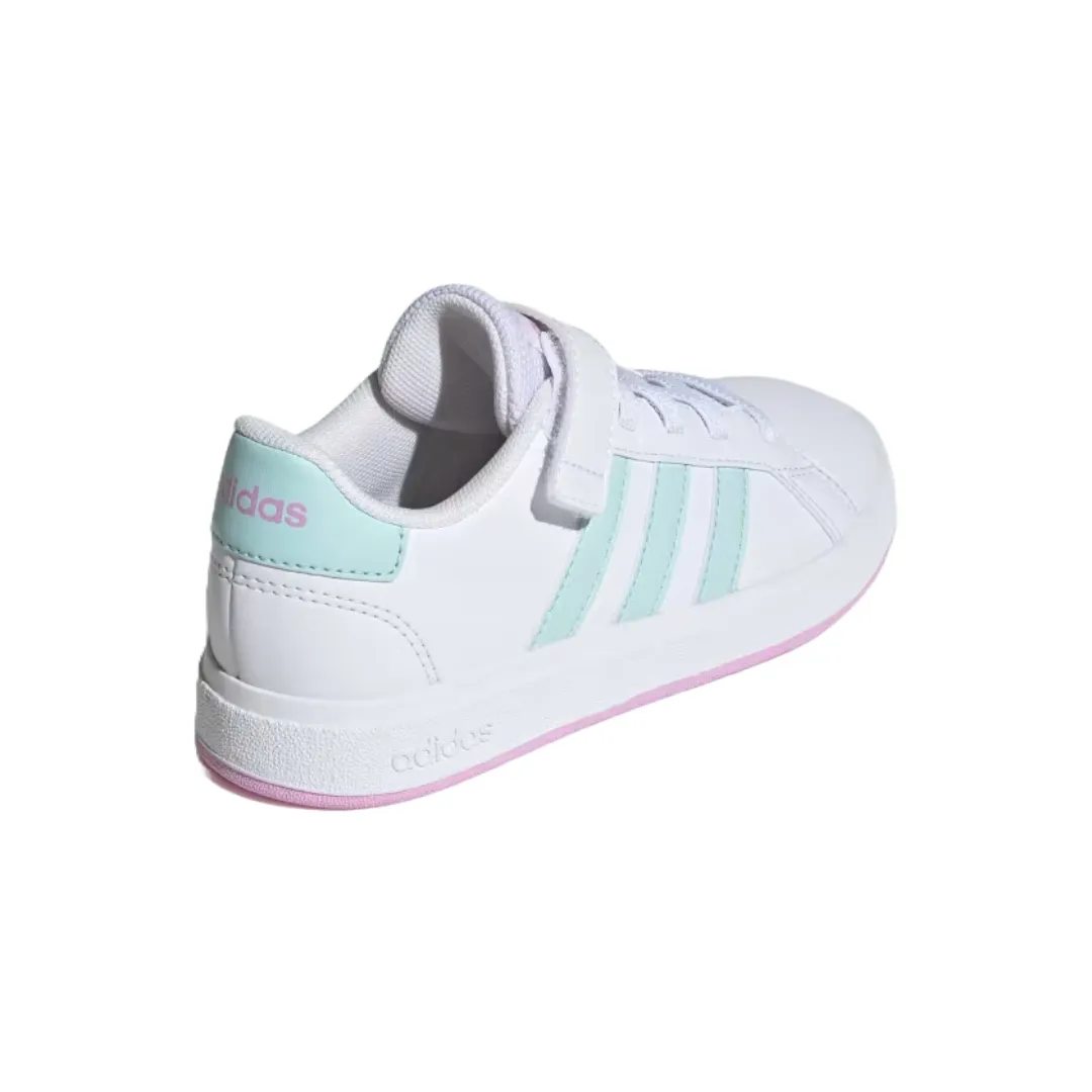 adidas Unisex Kid’s Grand Court 2.0  Elastic Lace  Shoes