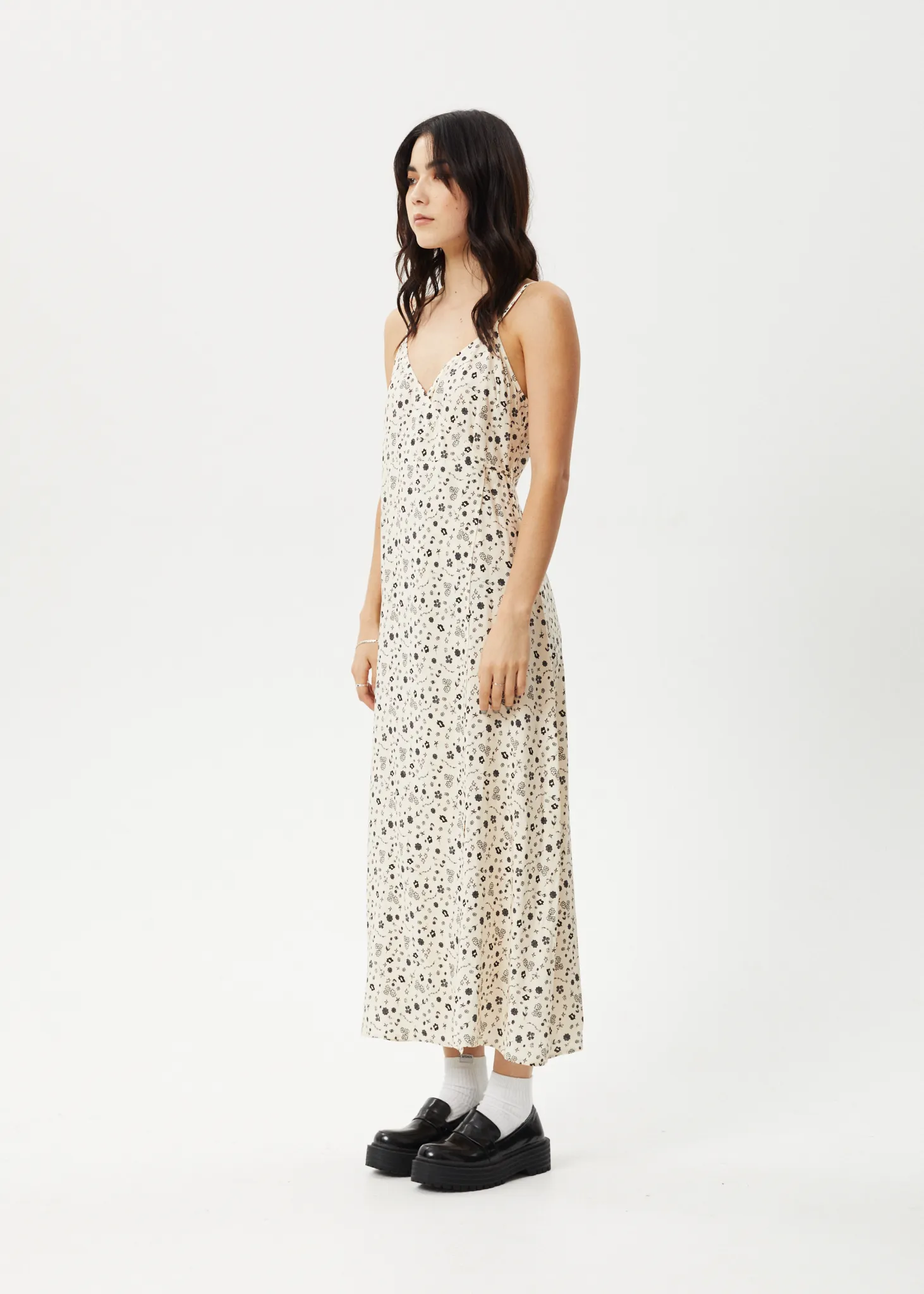 AFENDS Womens Rooney - Maxi Dress - Sesame