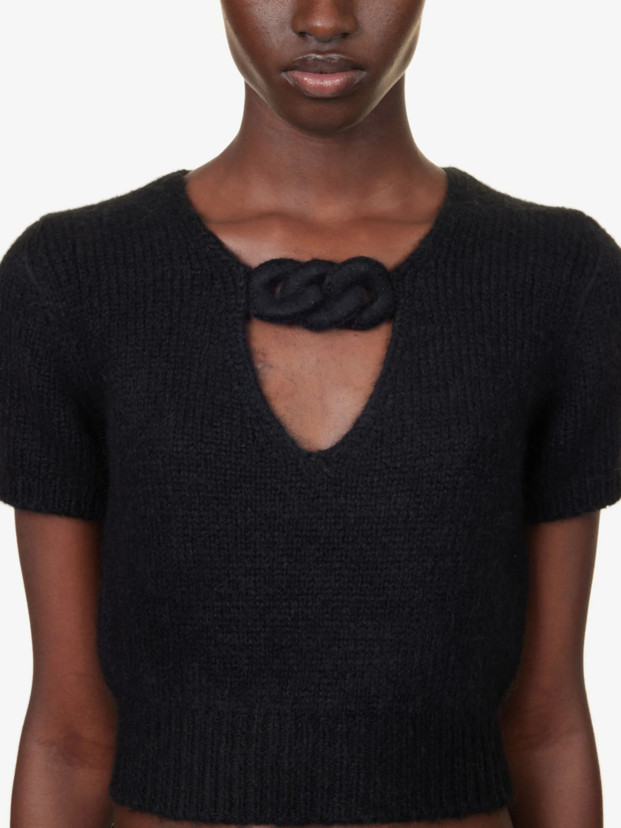 Alexander Wang | Wool Blended Fabrics V-Neck Plain Street Style Casual