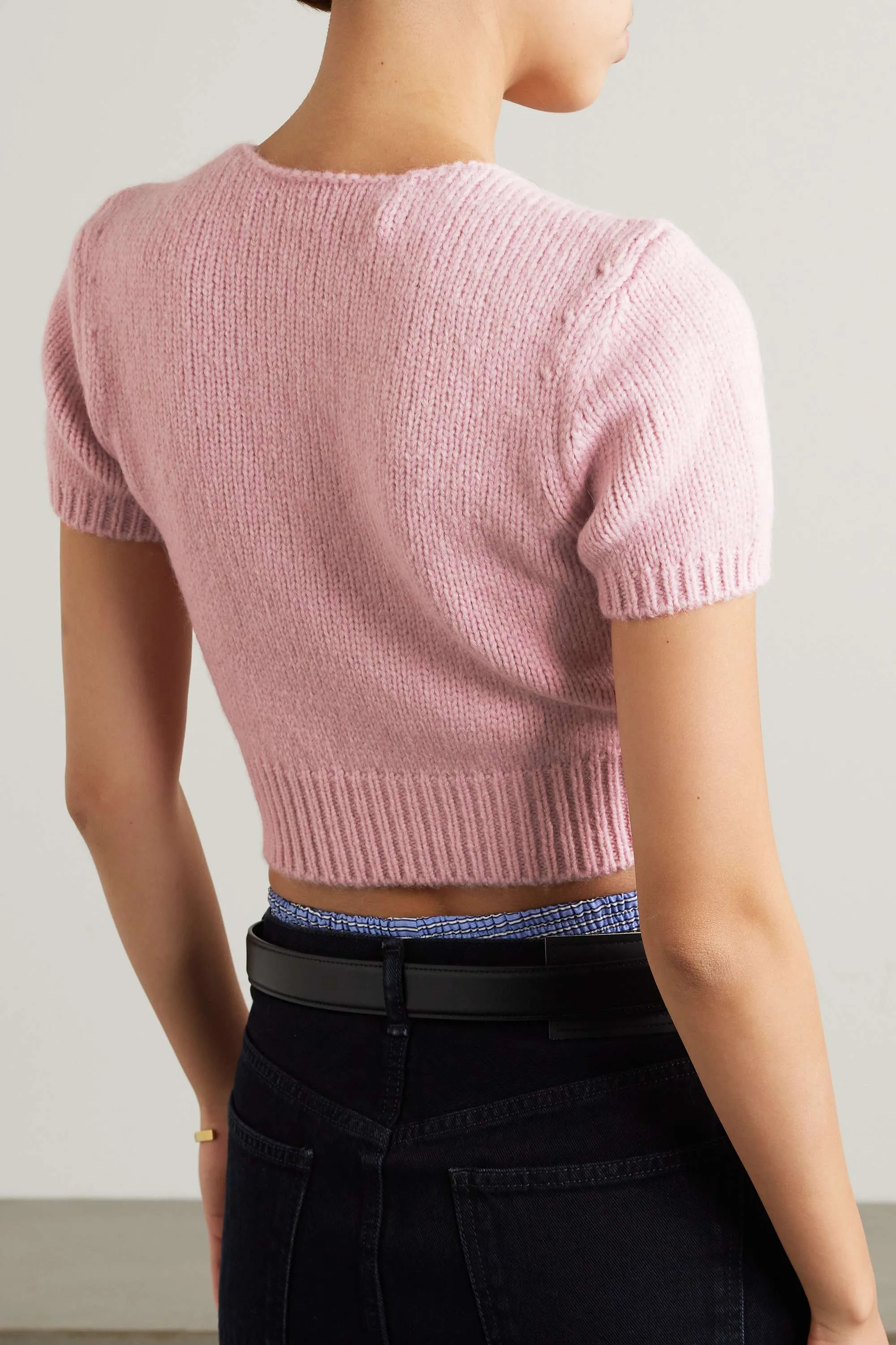 Alexander Wang | Wool Blended Fabrics V-Neck Plain Street Style Casual