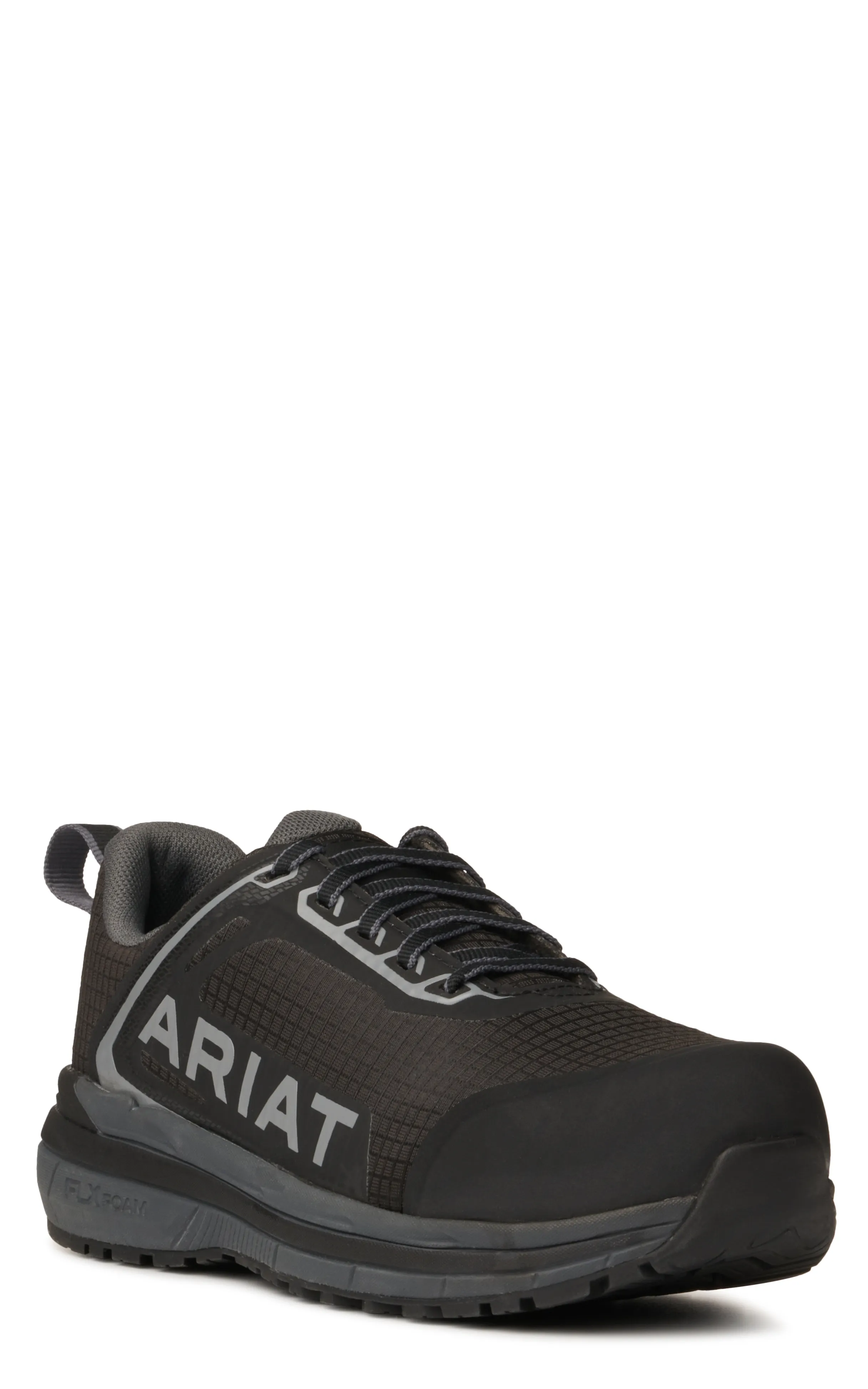 Ariat Women's Outpace Black Round Composite Toe Lace Up Work Shoe