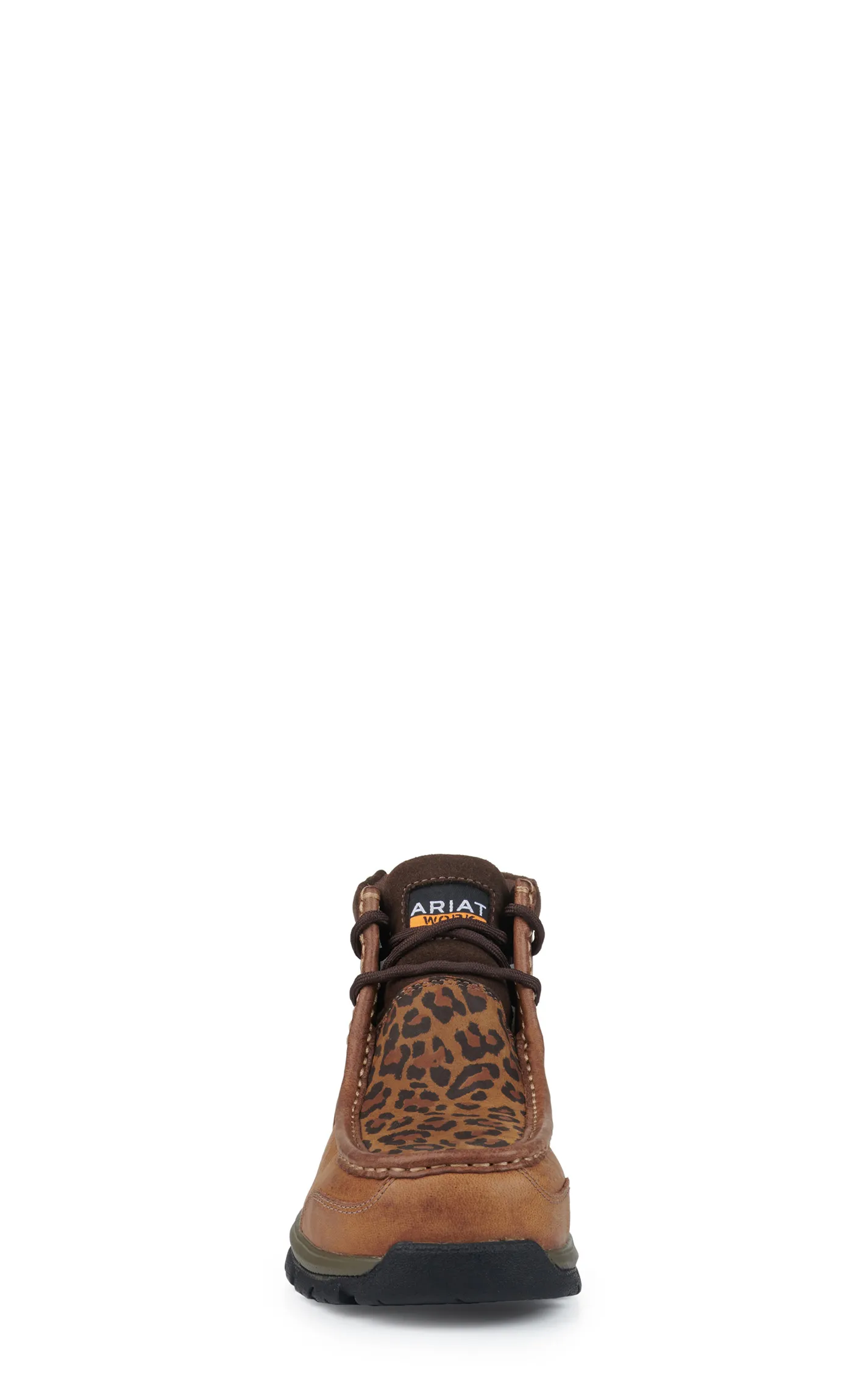 Ariat Women's Edge LTE Brown and Cheetah Print ​Round Composite Toe Work Boot