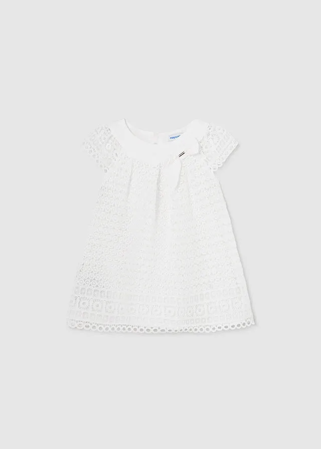 Baby Girl Embroidered Dress - White - 1908