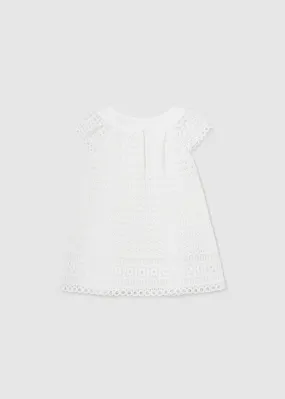 Baby Girl Embroidered Dress - White - 1908