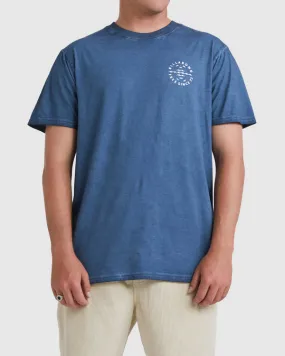 Billabong Big Wave Daz Tee in Denim Blue.