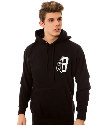 Black Scale Mens The Feather B Logo Hoodie Sweatshirt, TW1