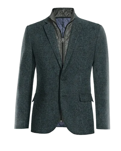  Blazer azul de donegal tweed edición limitada