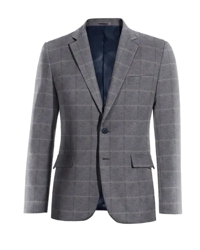  Blazer azul de tweed a cuadros edición limitada