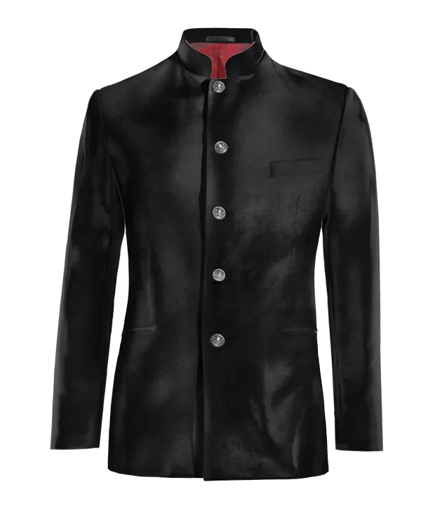  Blazer mao negro Ónix de terciopelo esencial