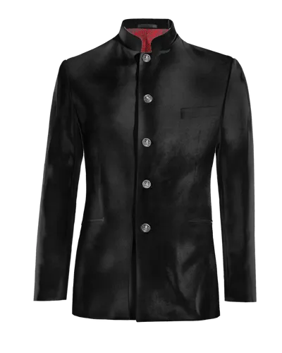  Blazer mao negro Ónix de terciopelo esencial