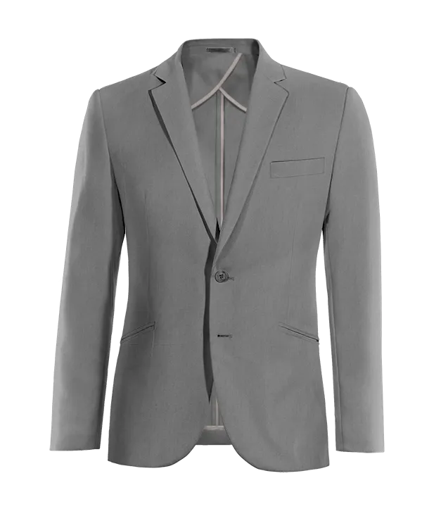  Blazer sin forro gris de entretiempo