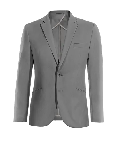  Blazer sin forro gris de entretiempo