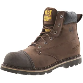 Buckbootz B301SM Brown Leather Safety Boot SB P HRO SRC