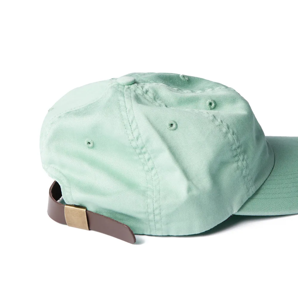 BY PARRA SCRIPT LOGO 6 PANEL HAT // SAGE GREEN