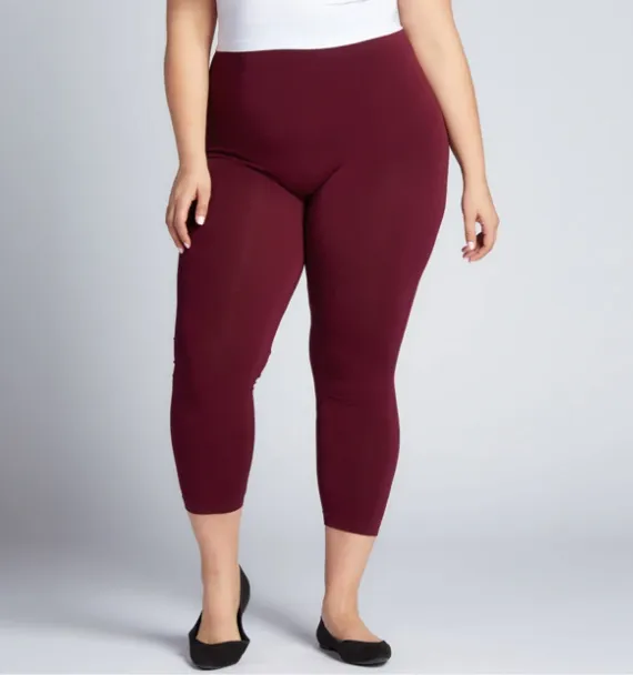 C'est Moi leggings, bamboo 3/4 length PLUS Size (5 colors)