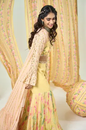 Chithra Jacket Set - Yellow