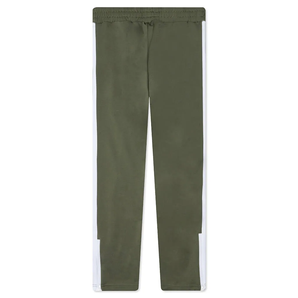 Classic Track Pants - Army/White