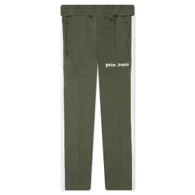 Classic Track Pants - Army/White