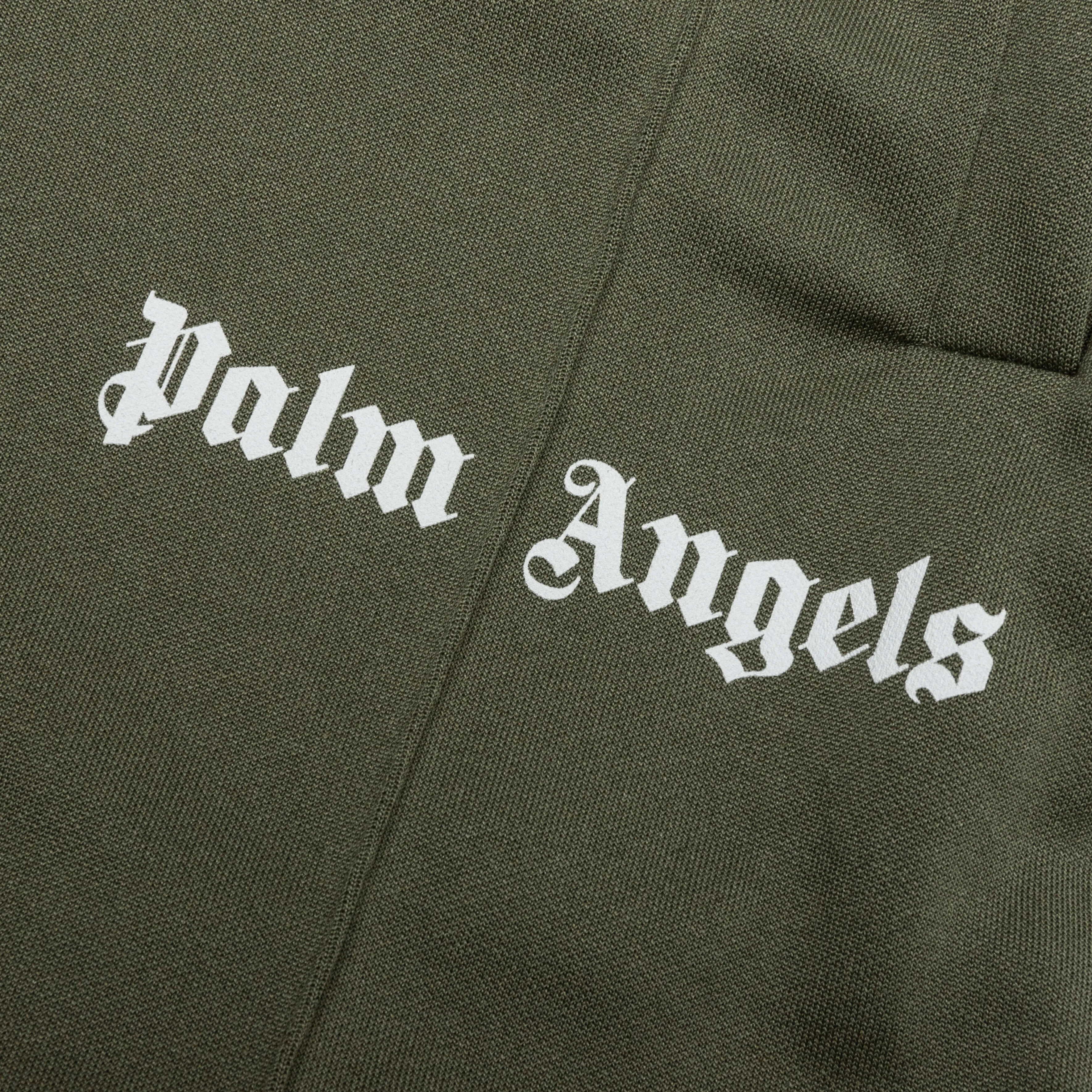 Classic Track Pants - Army/White