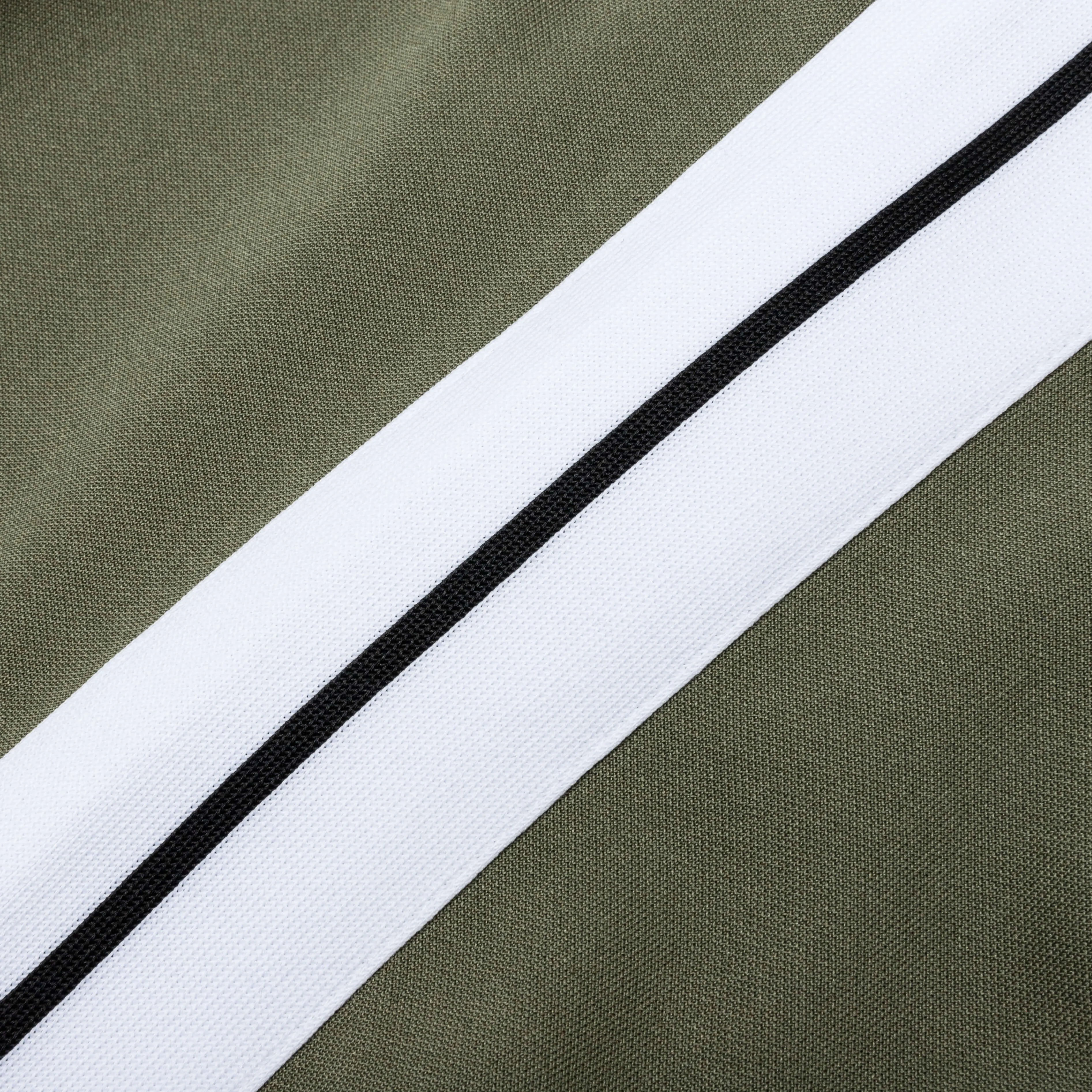 Classic Track Pants - Army/White