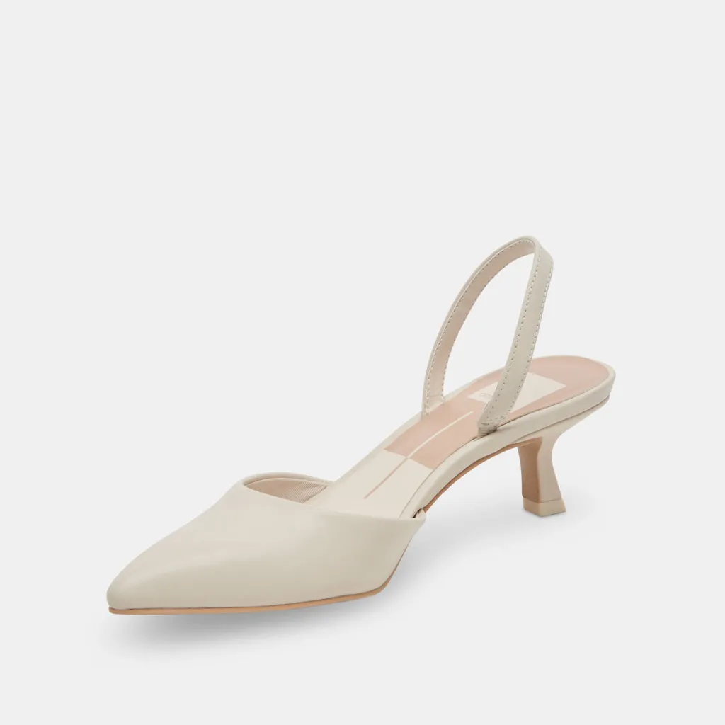 CORSA HEELS IVORY LEATHER– Dolce Vita 6950634913858