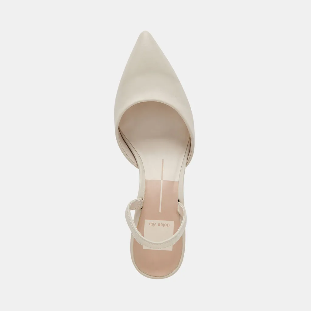 CORSA HEELS IVORY LEATHER– Dolce Vita 6950634913858