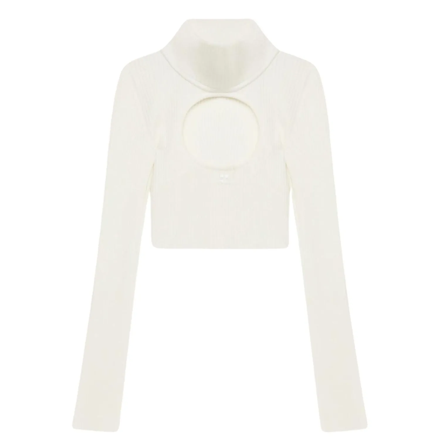 Courreges Casual Style Rib Street Style Long Sleeves Plain - Google SEO optimized result: Courreges Rib Street Style Long Sleeve