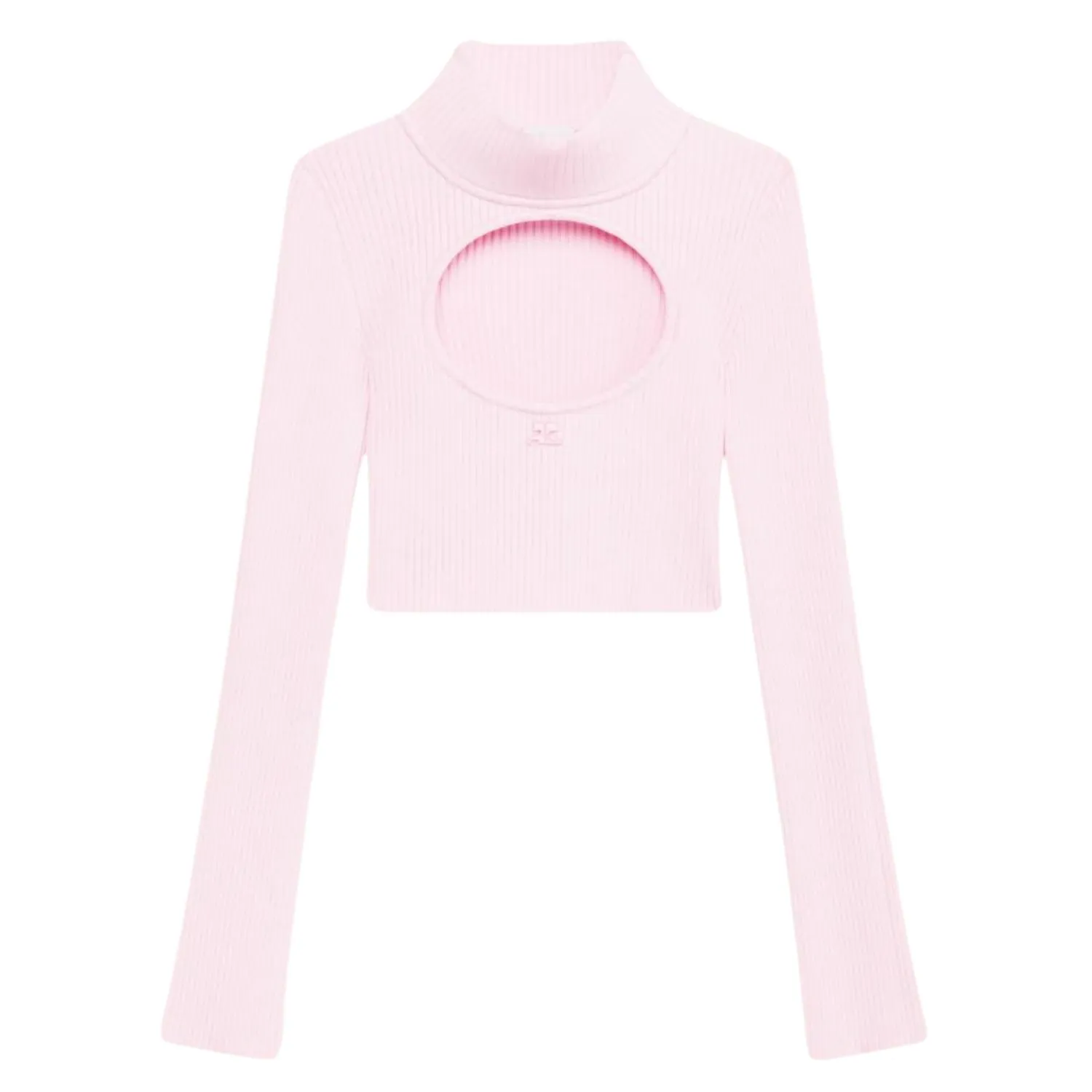 Courreges Casual Style Rib Street Style Long Sleeves Plain - Google SEO optimized result: Courreges Rib Street Style Long Sleeve