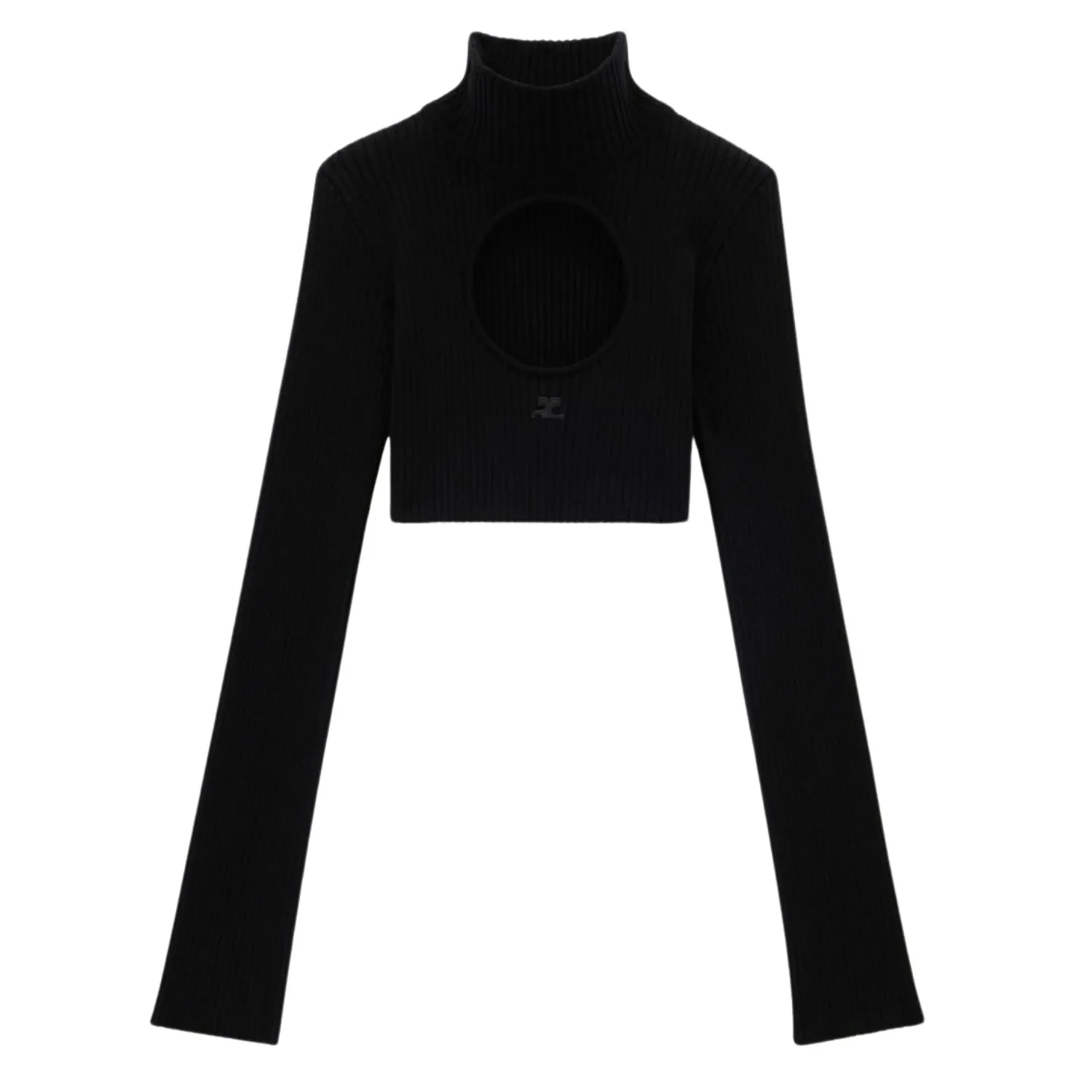 Courreges Casual Style Rib Street Style Long Sleeves Plain - Google SEO optimized result: Courreges Rib Street Style Long Sleeve