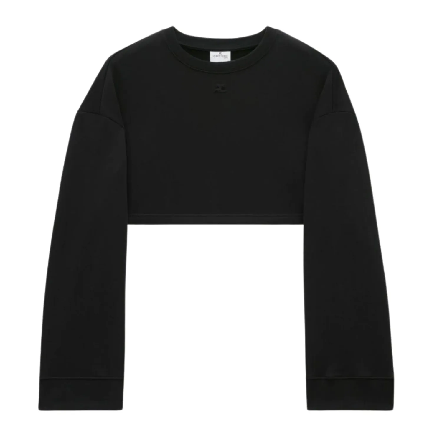 Courreges crew neck casual style street style long sleeves plain