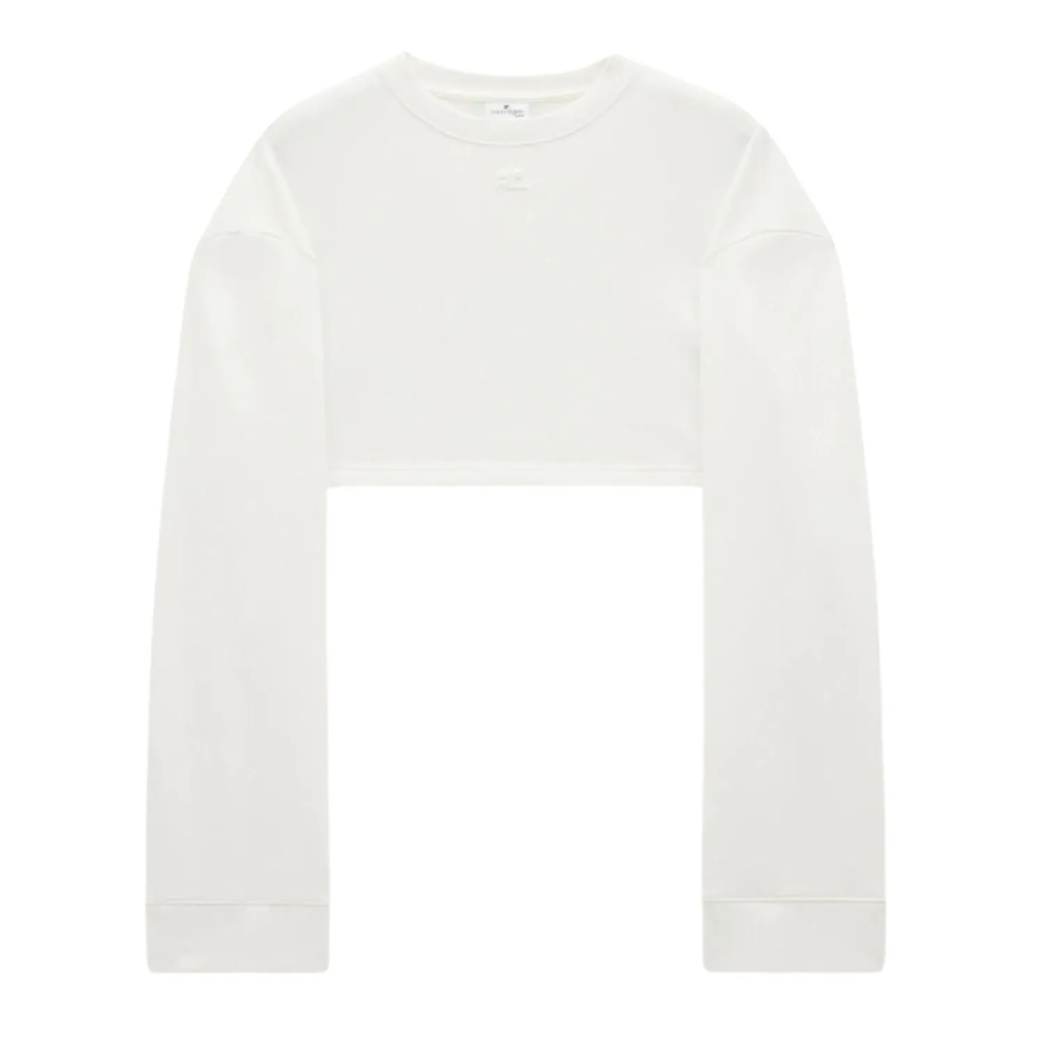 Courreges crew neck casual style street style long sleeves plain