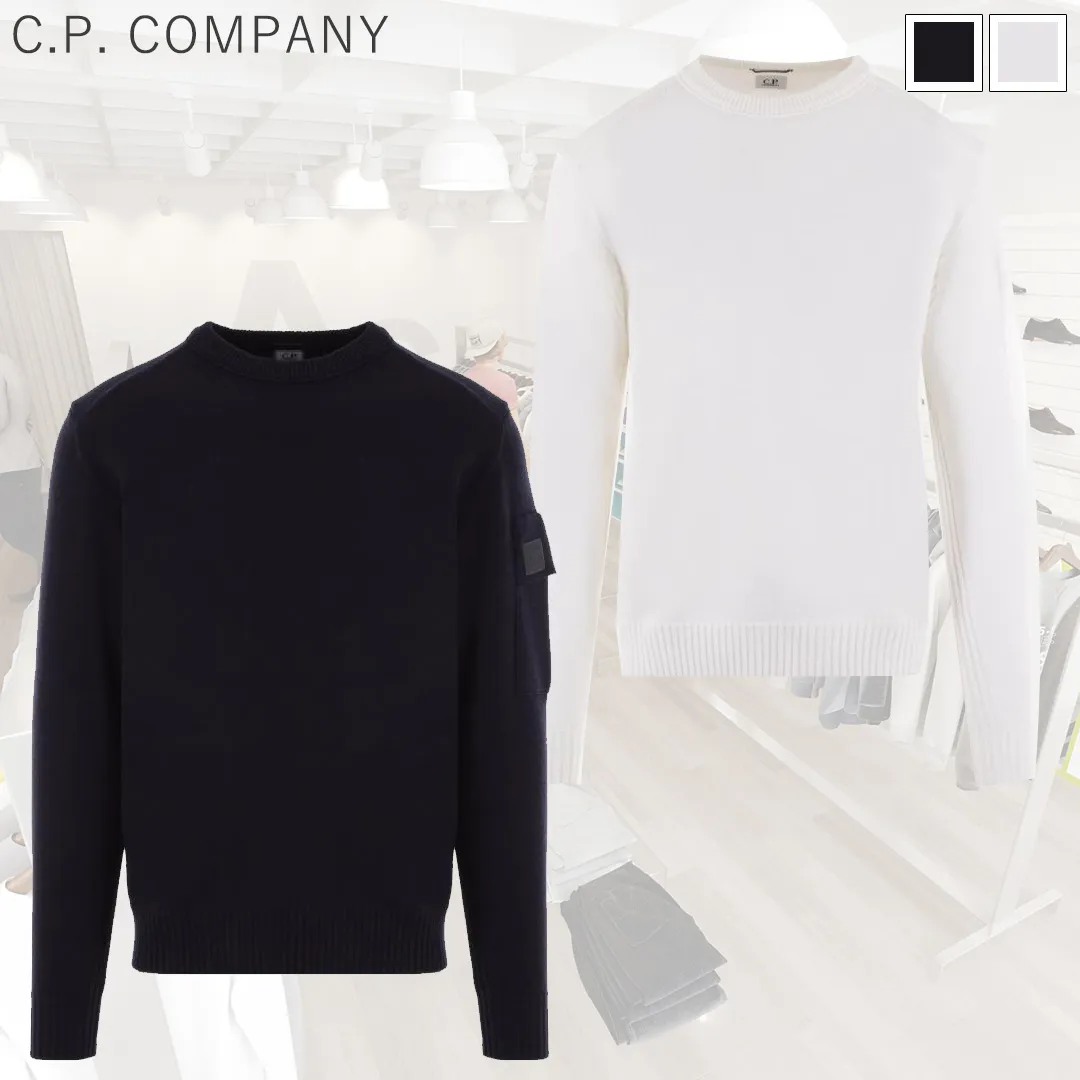 C.P. Company Wool Logo Sweaters - Shop now!