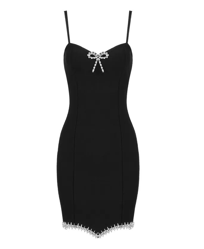 Delcia Black Mini Dress