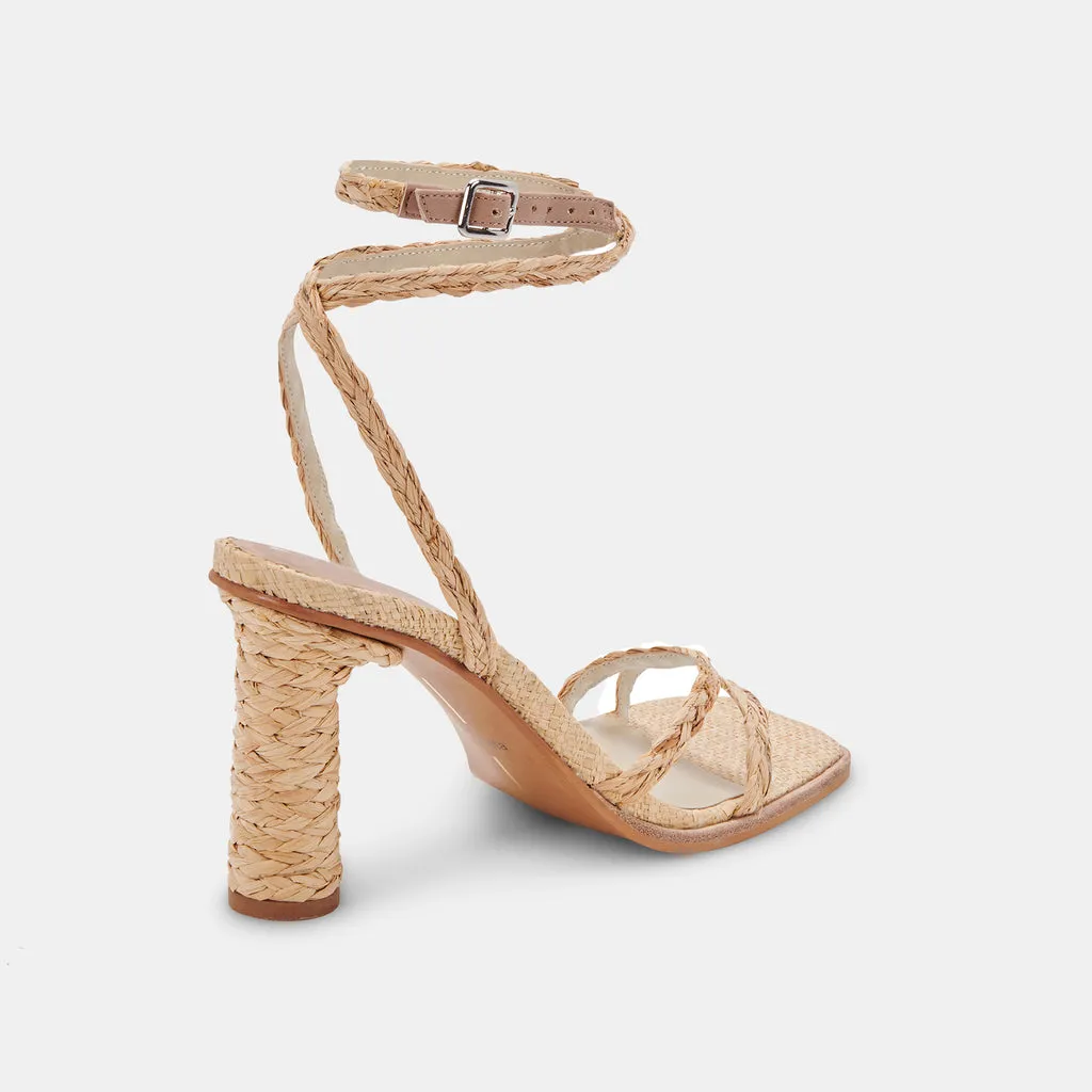 DEVIN HEELS LT NATURAL RAFFIA– Dolce Vita 6757599543362