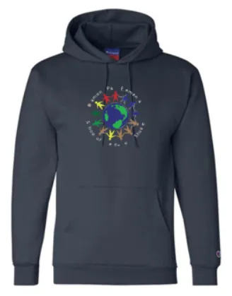 DIAMOND PATH CHAMPION POWERBLEND HOODED SWEATSHIRT