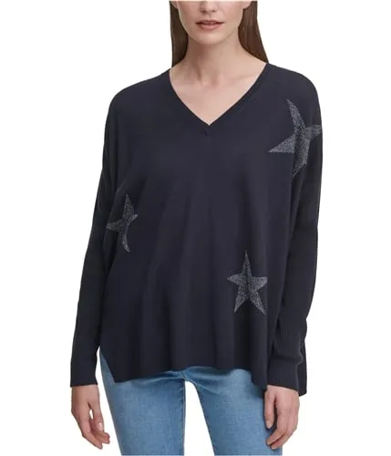 Dkny Womens Stars Pullover Sweater