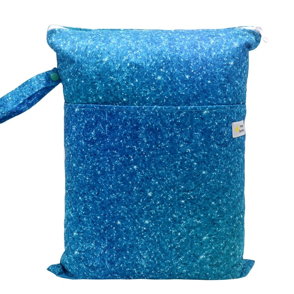 Double Pocket Wet Bag by Happy BeeHinds - Sparkle