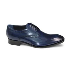 Duca Arpino Men's Shoes Navy Calf-Skin Leather Oxfords (D1131)