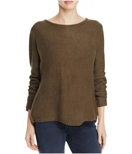 Elan Womens Zip Back Knit Sweater