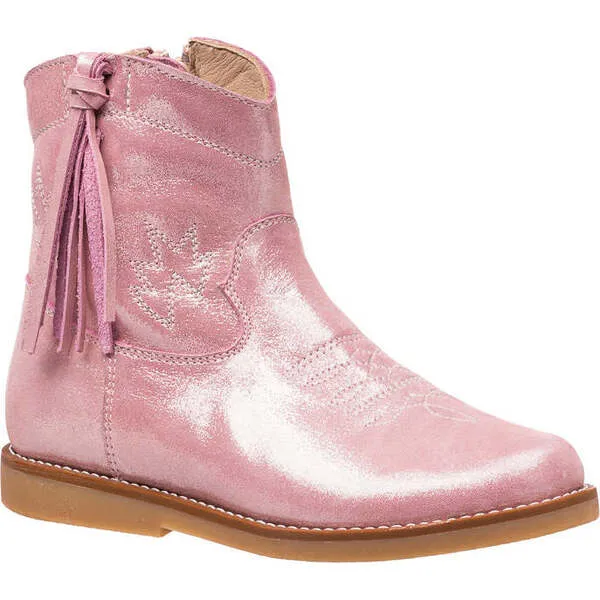 Elephantito Hannah Suede Boot, Metallic Pink