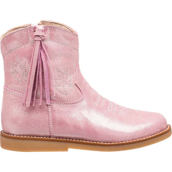 Elephantito Hannah Suede Boot, Metallic Pink