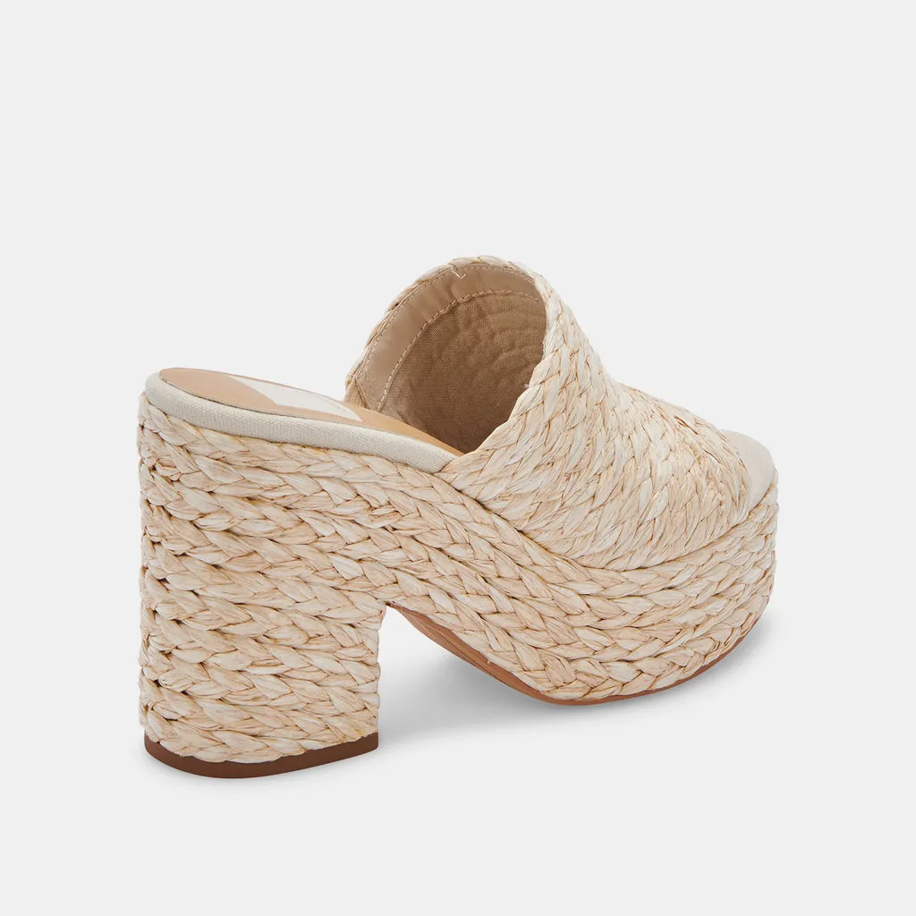 ELORA Heels Light Natural Raffia| Natural Raffia Heeled Sandals– Dolce Vita 6705522376770