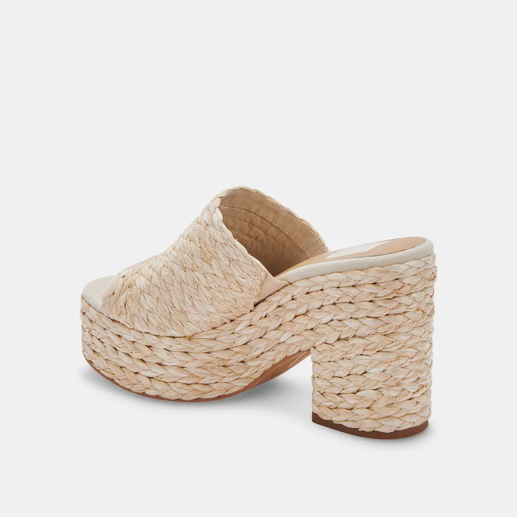 ELORA Heels Light Natural Raffia| Natural Raffia Heeled Sandals– Dolce Vita 6705522376770