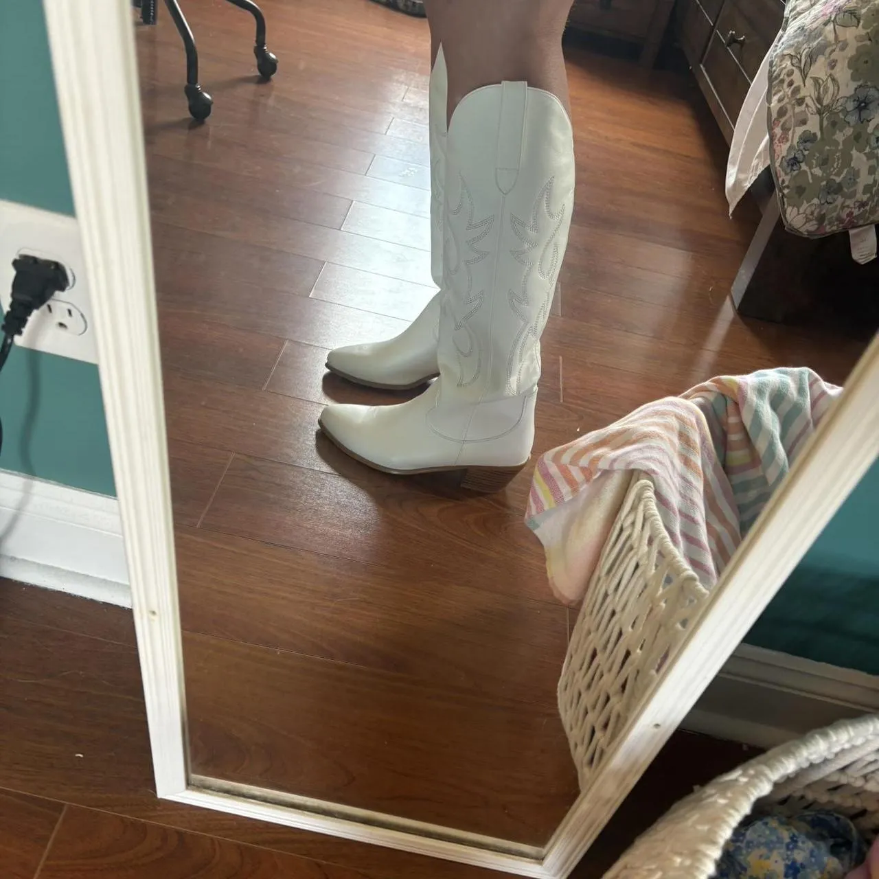 Forever 21 Women's White Boots