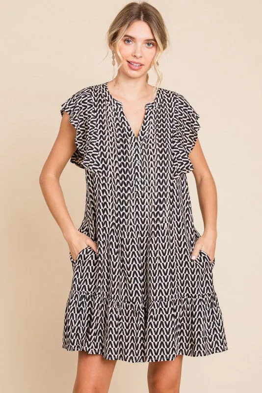 Geometric Pattern Dress