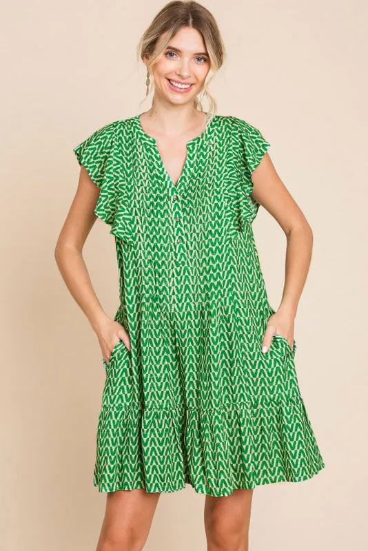 Geometric Pattern Dress