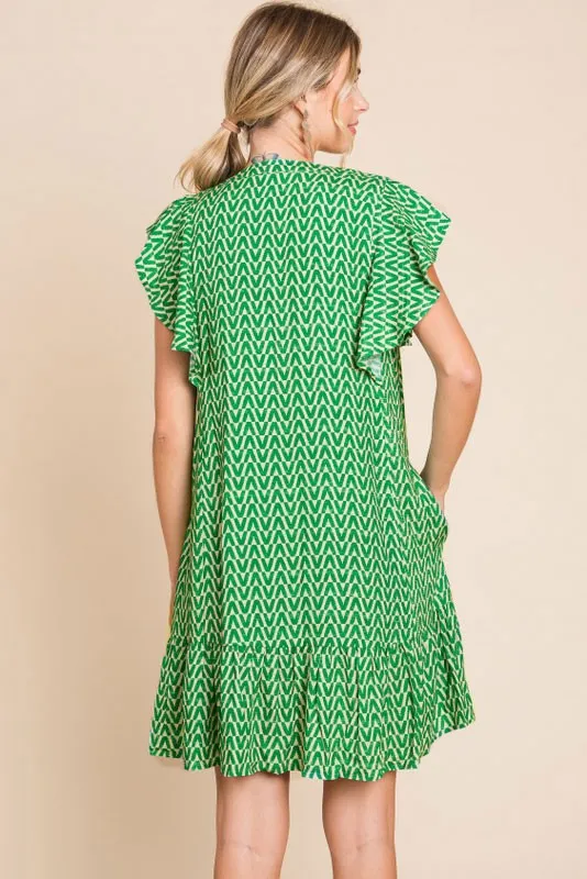 Geometric Pattern Dress