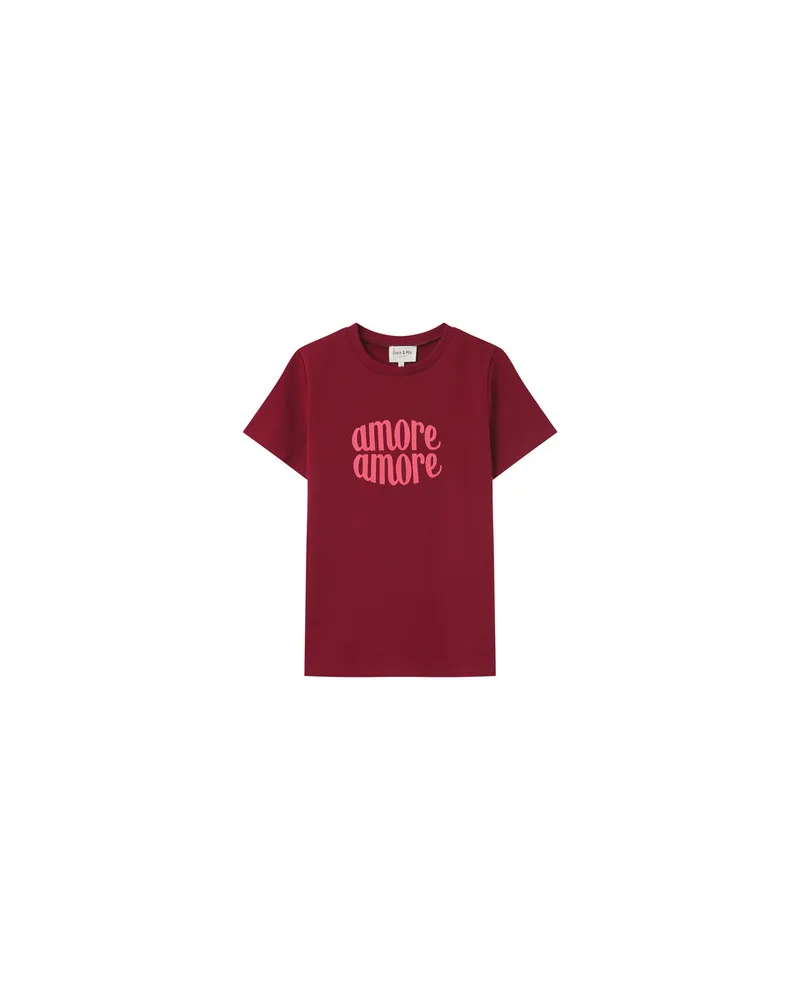 Grace and Mila – Bordeaux Amore Amore Tshirt